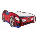 Detská auto posteľ Top Beds Racing Car Hero - Spider Car LED 140cm x 70cm - 5cm